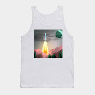 Rocket Taking Off Tank Top